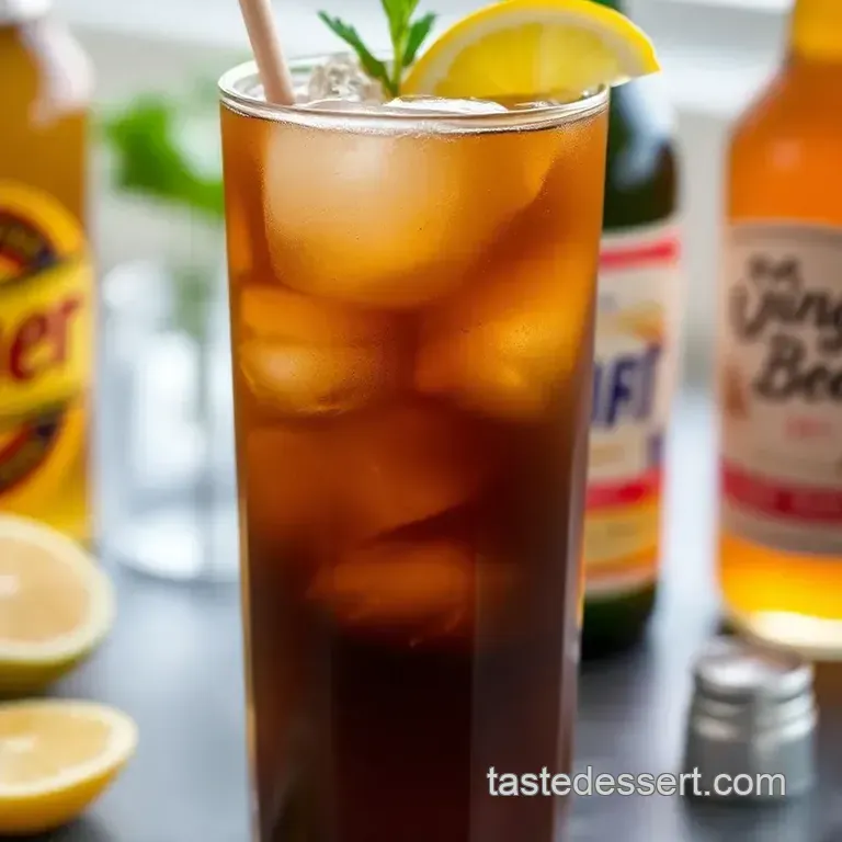 Shake Dark Rum Ginger Beer Delightful presentation
