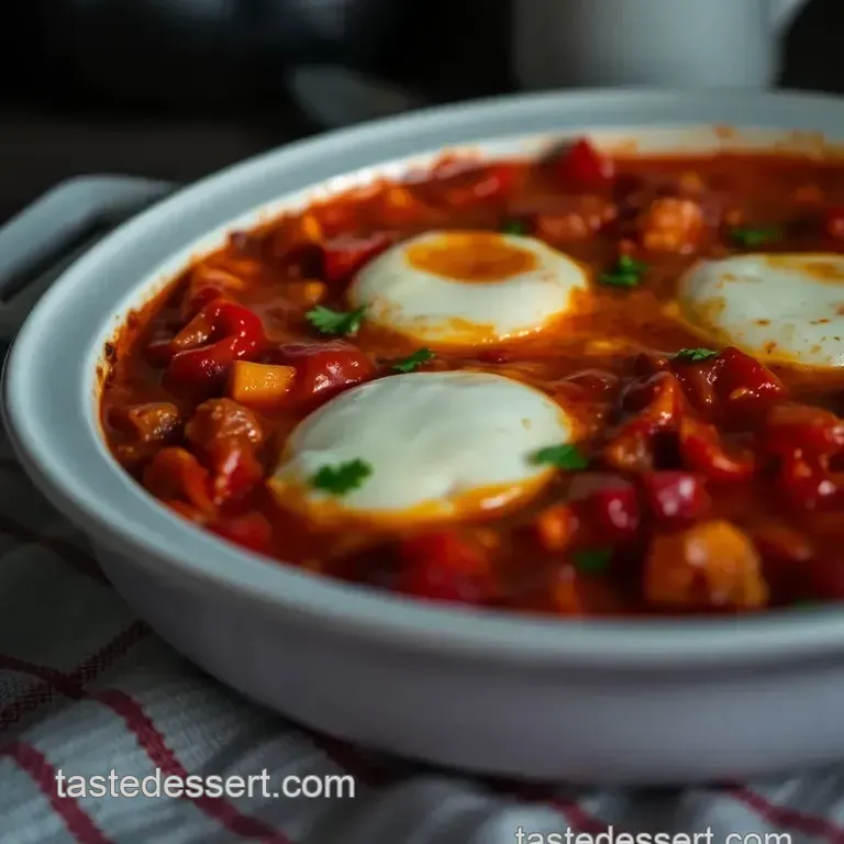 Shakshuka: A Flavorful Middle Eastern Egg Dish presentation