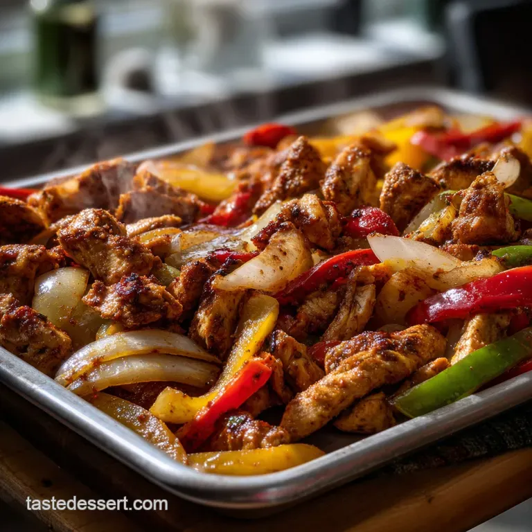 Sheet Pan Chicken Fajitas: Restaurant Quality at Home presentation
