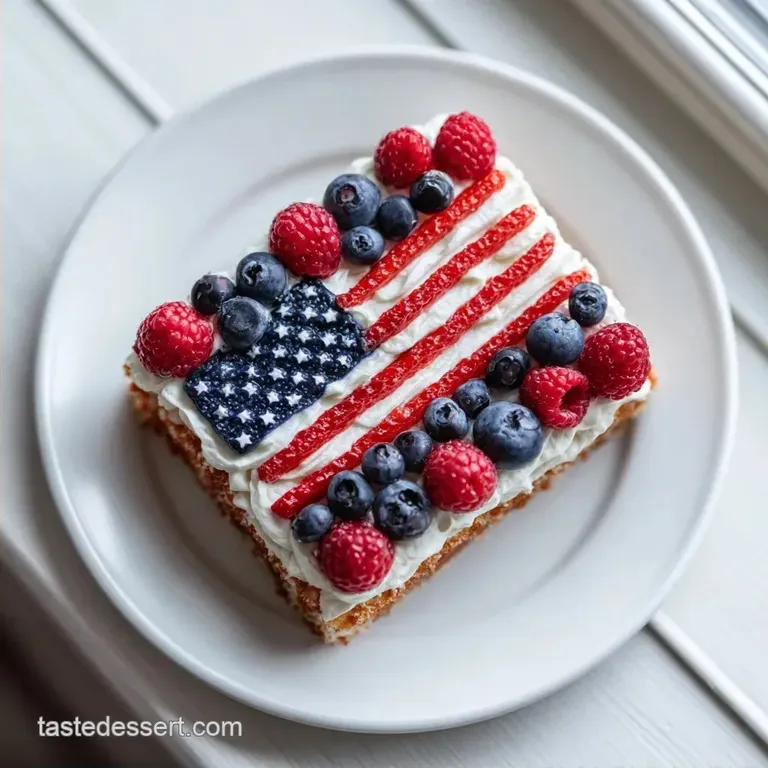 Sheet Pan Patriotic Dessert: Vibrant Berry Flag Cake