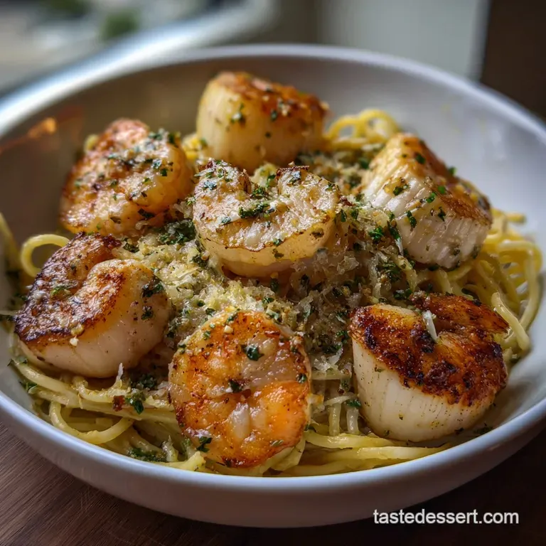Easy Shrimp and Scallop Scampi: Velvety & Crisp