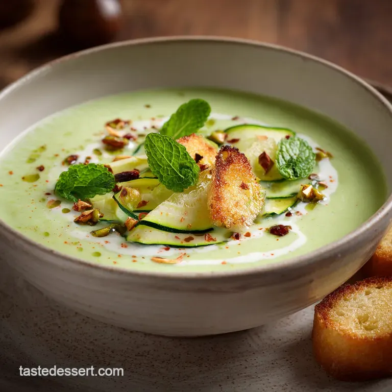 Silky Velvet Cream of Zucchini Soup the Courgette Crowdpleaser presentation