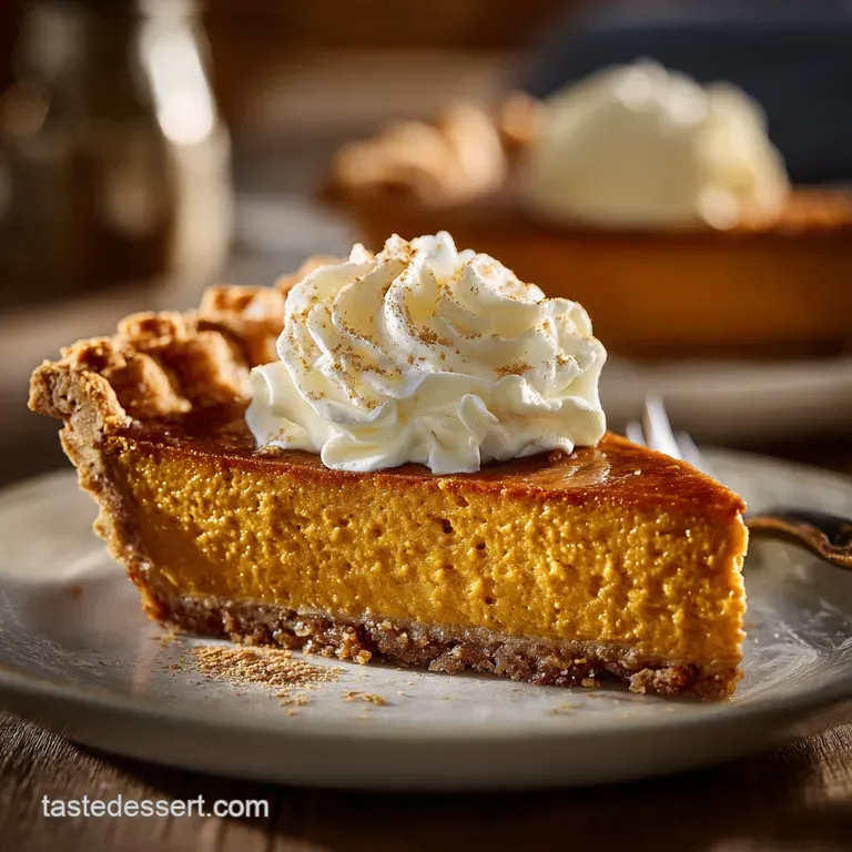 Creamy Pumpkin Pie: Ultimate Silky Spiced Holiday Classic presentation