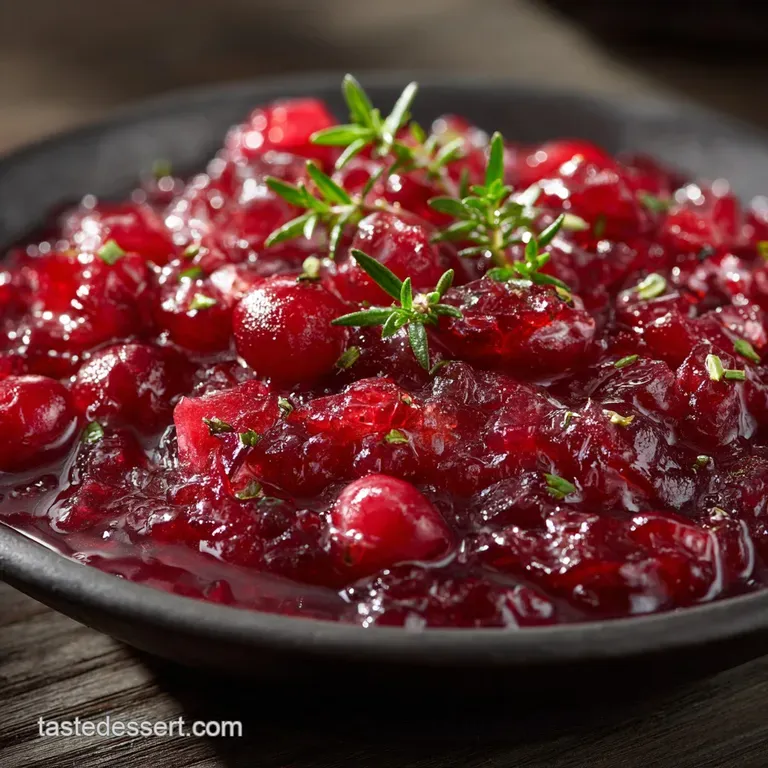 Simple Cranberry Relish: the Quintessential Quick Easy Orange Relish presentation