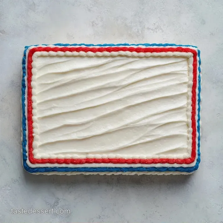 Simple Flag Cake Design: Moist and Patriotic