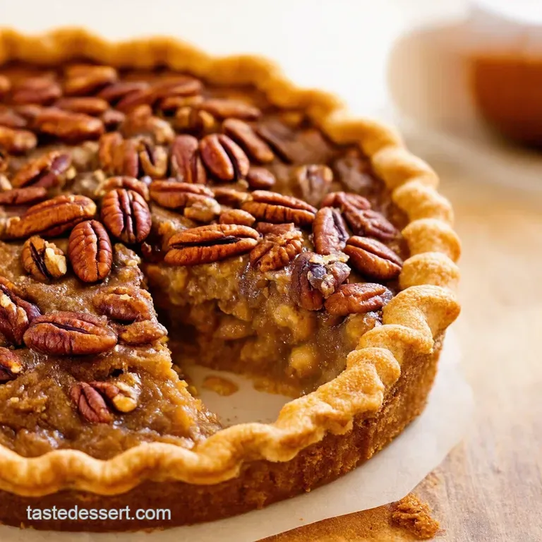 Simply Irresistible Southern Pecan Pie presentation