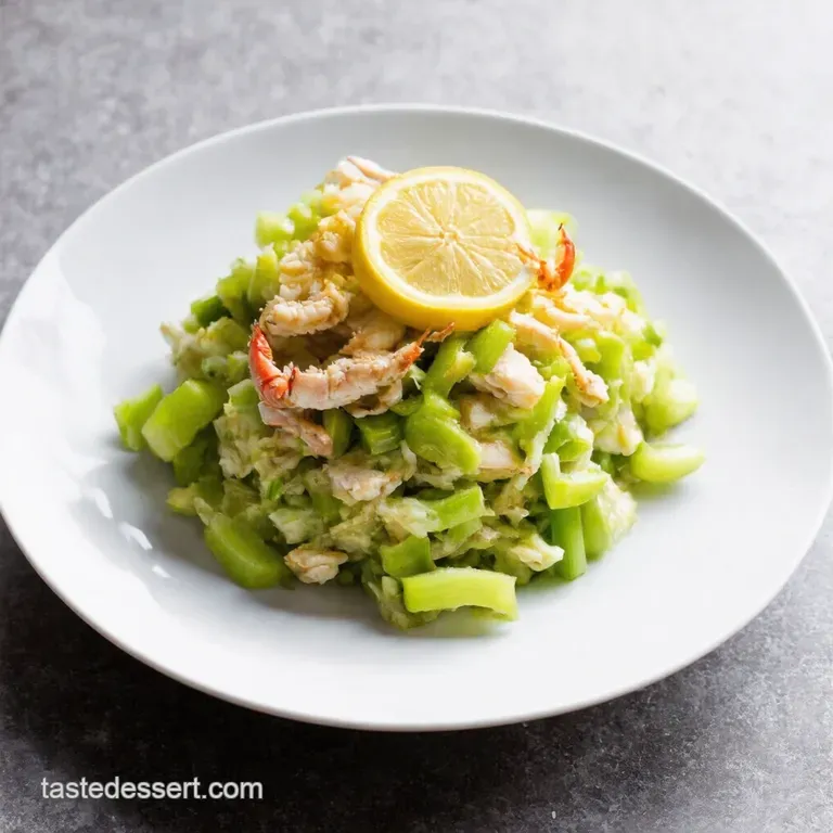 Simply Scrumptious Crab Salad with Celery Lemon