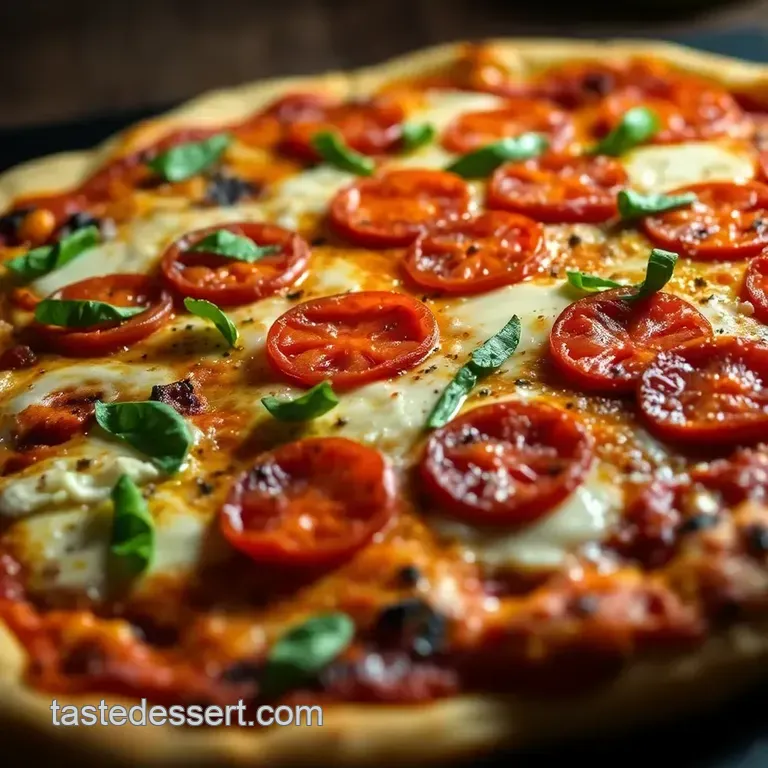 Sizzlin Stone-Baked Pizza presentation