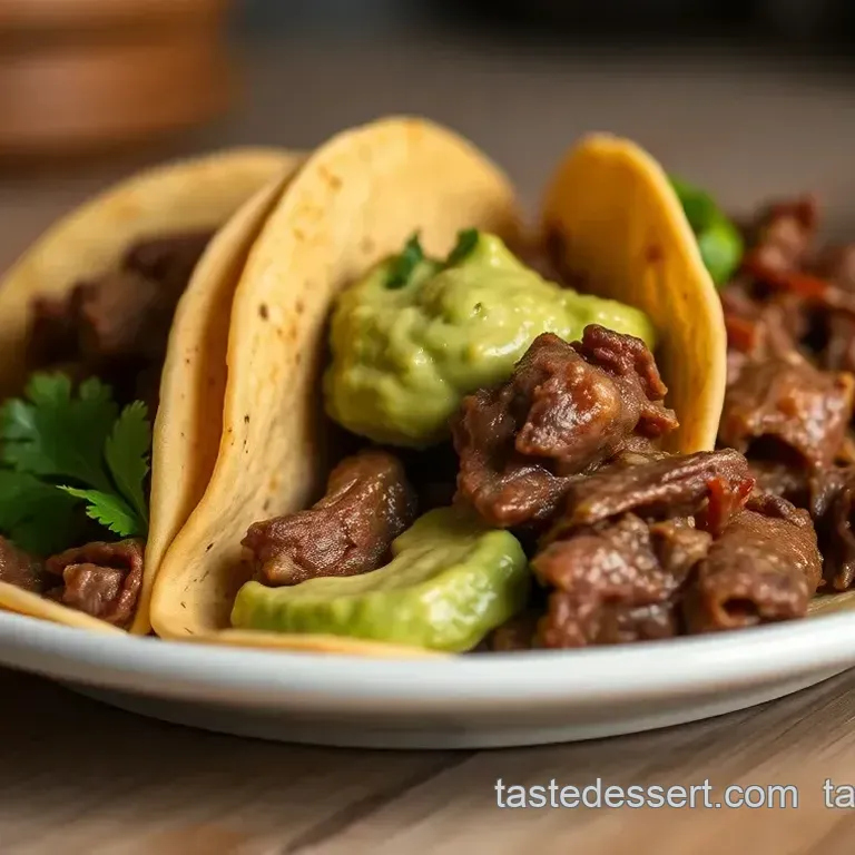 Delicious Beef Flap Meat Tacos with Avocado-Cilantro Sauce