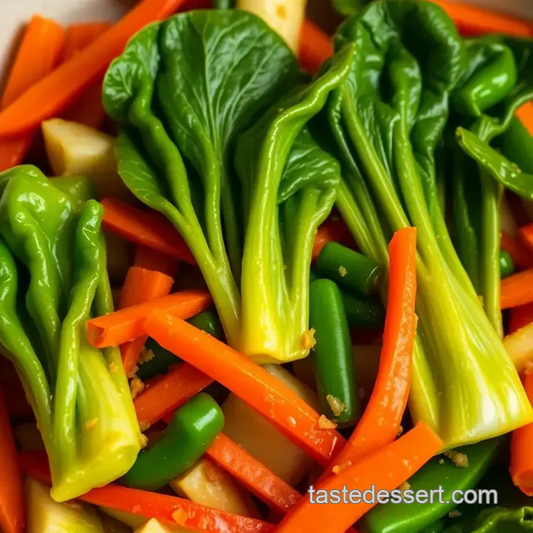 Sizzling Bok Choy Stir Fry: A Quick Taste of Asia presentation