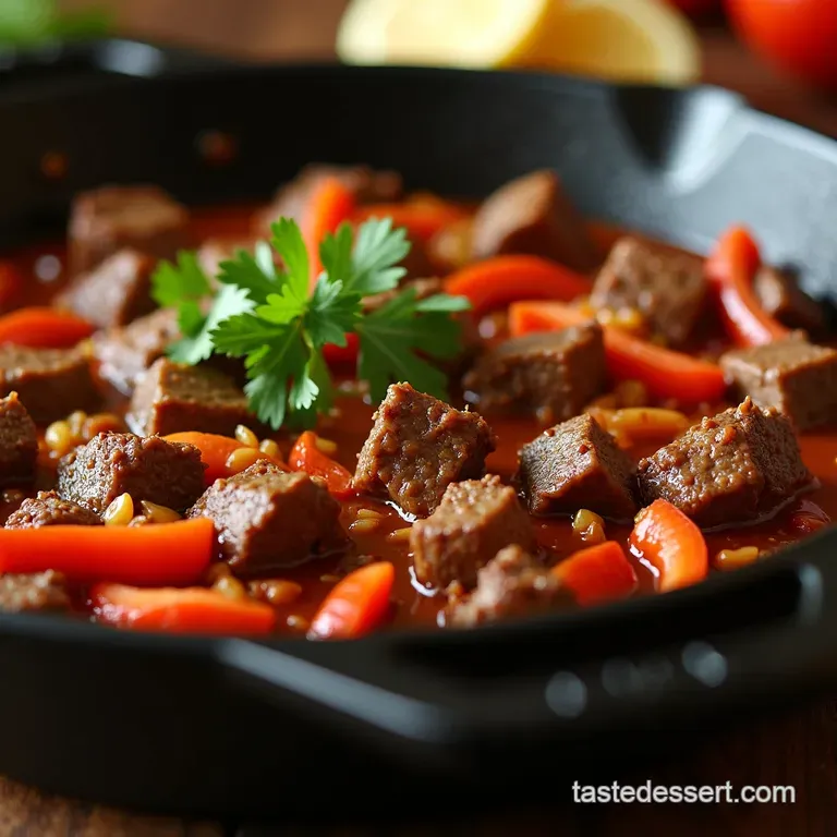 Sizzling Skillet Steak Pepper Fajitas A Weeknight Fiesta presentation