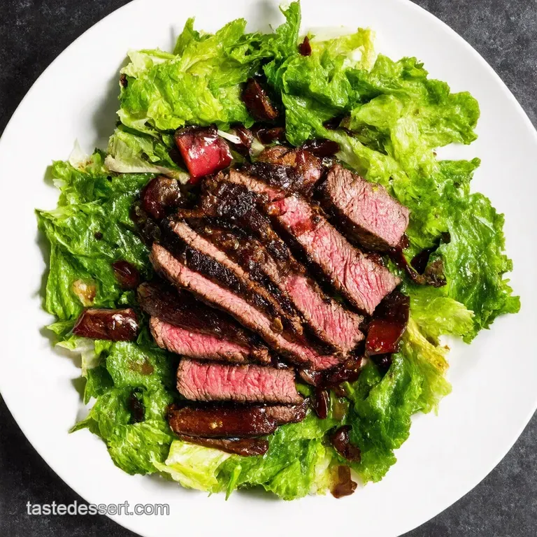 Sizzling Steak Salad with Balsamic Drizzle