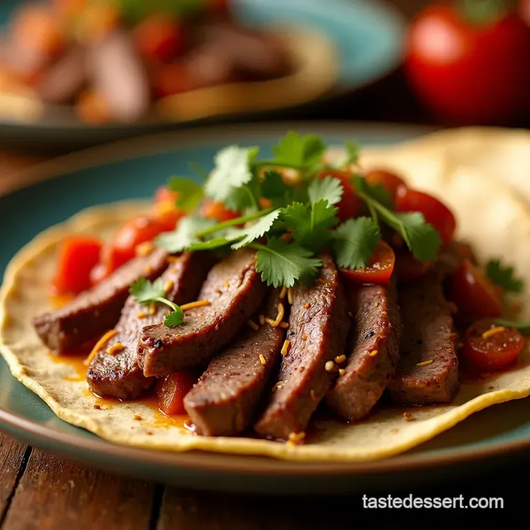 Sizzlingly Simple Steak Fajitas presentation
