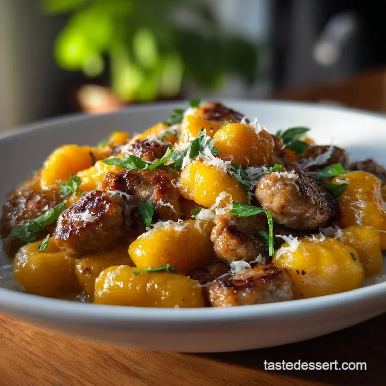 One Skillet Butternut Squash Gnocchi With Sausage