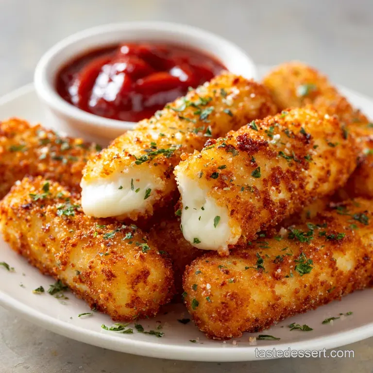 Skinny Baked Mozzarella Sticks: Guilt-Free Golden