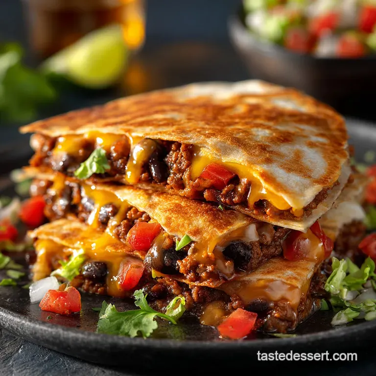 Skinny Buffalo Burger Quesadilla: The Lean Weight Watcher Quesadilla Recipe