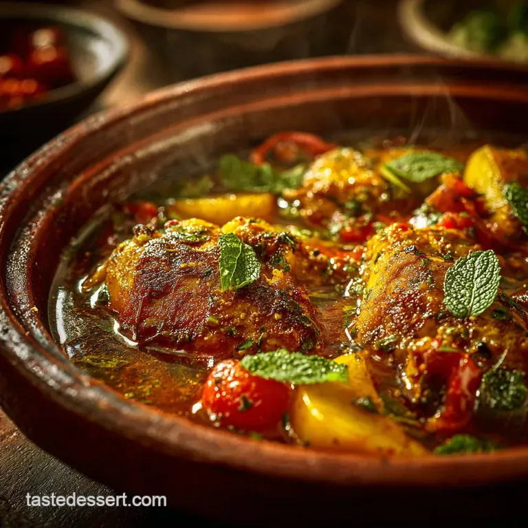 Skinny Recipes: the Moroccan Sunbeam Chicken Tagine presentation