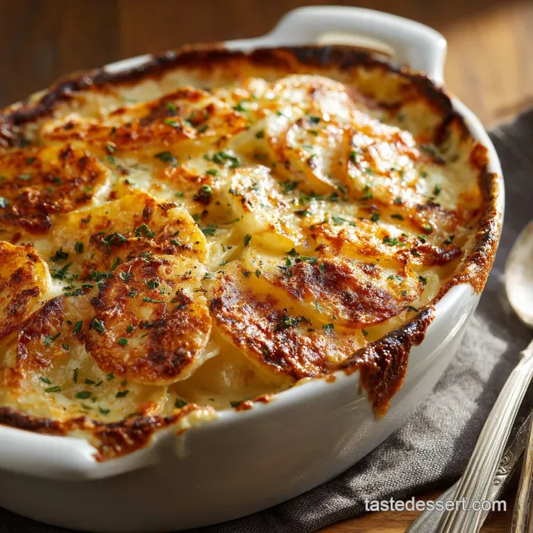 Skinny Scalloped Potato Gratin: The Reduced-Fat Creamiest Au Gratin