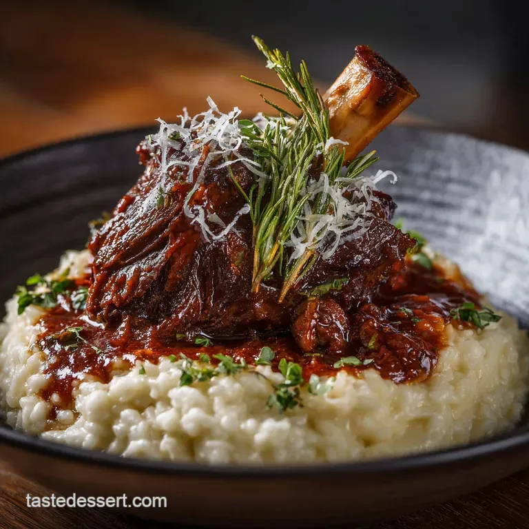 The Sunday Best SlowBraised Lamb Shanks with Creamy Parmesan Risotto