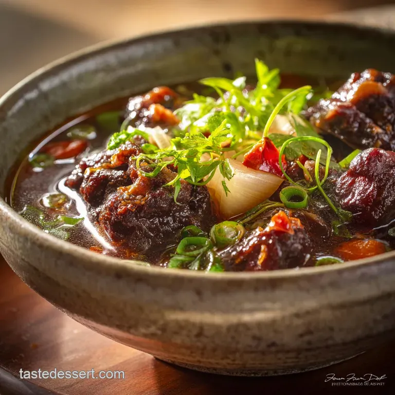 Hawaiian Oxtail Soup: Comfort in a Bowlthe Ultimate Slow-Cooked Recipe presentation
