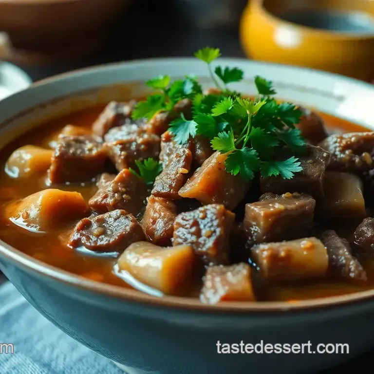 Slow-Cooked Tendon Beef Stew: A Cozy Family Favourite