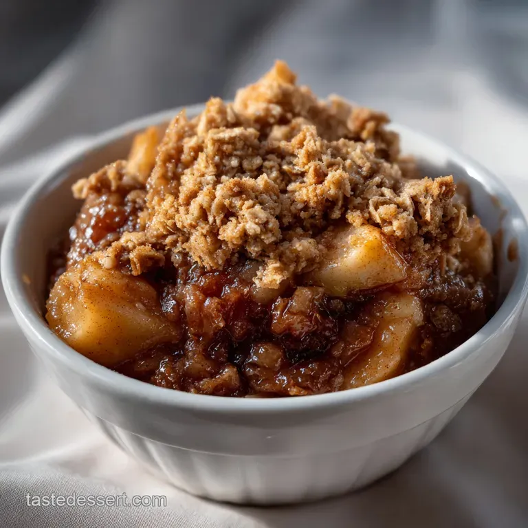 Slow Cooker Apple Crisp with Brown Sugar Cinnamon Topping