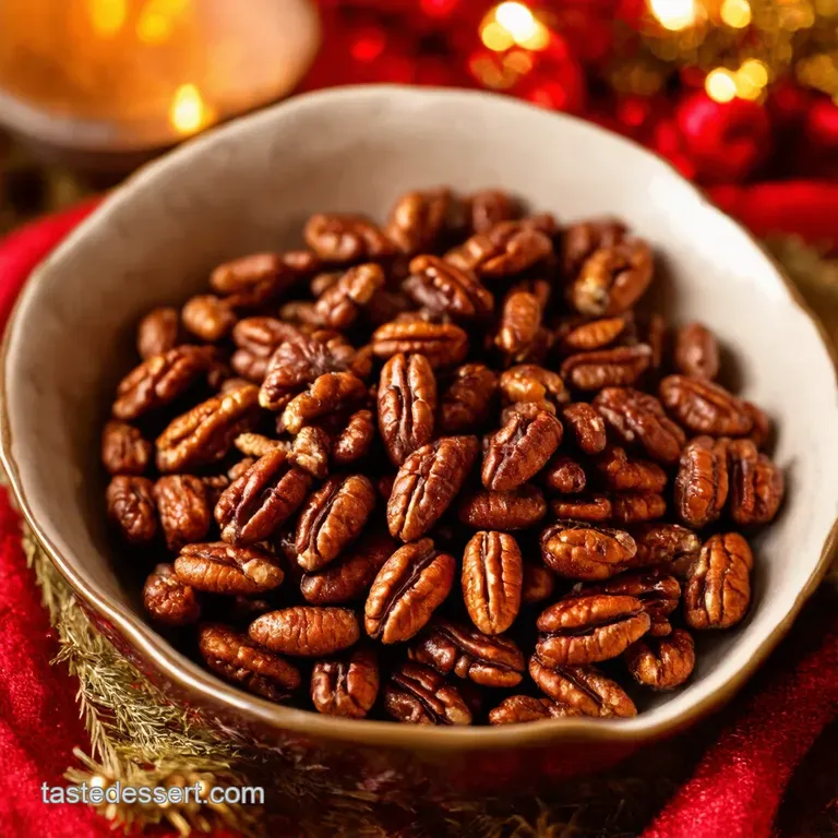 Slow Cooker Candied Cinnamon Pecans Easy Festive Crunch presentation