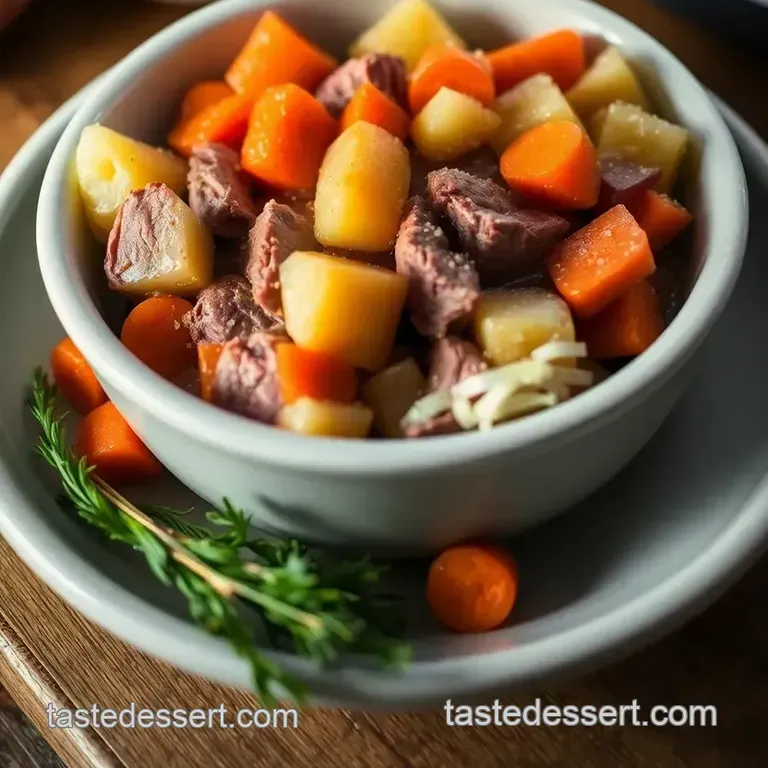 Slow Cooker Corned Beef and Cabbage Bliss presentation
