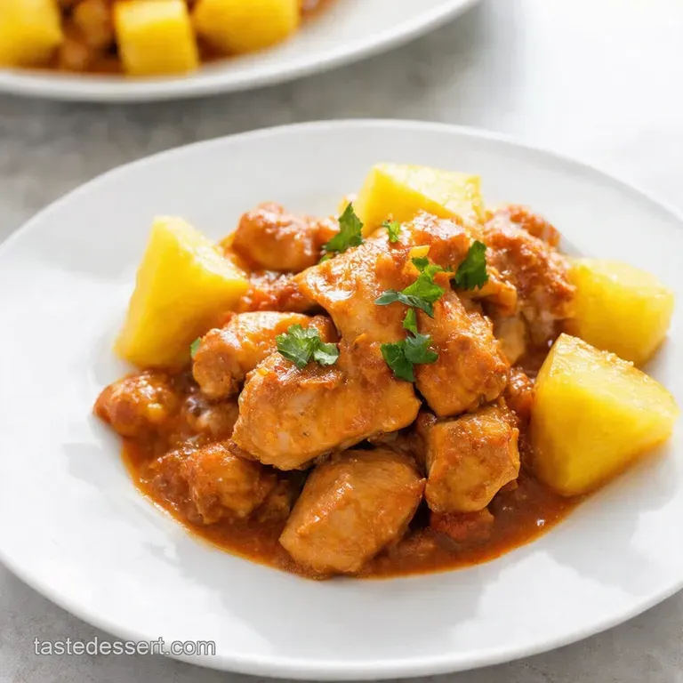 Slow Cooker Hawaiian Pineapple Chicken with Crispy Wonton Strips