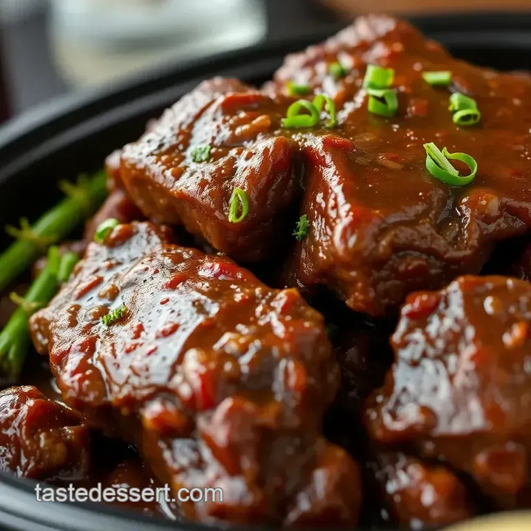 Slow Cooker Pub-Style Short Ribs with Creamy Mash presentation