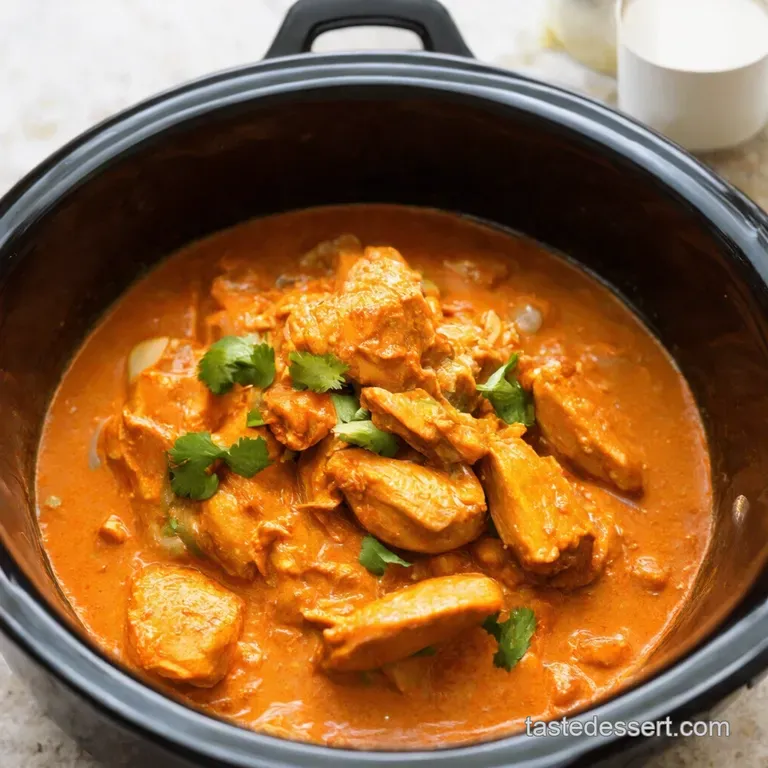 Slow Cooker Thai Peanut Chicken Curry in a Hurry presentation