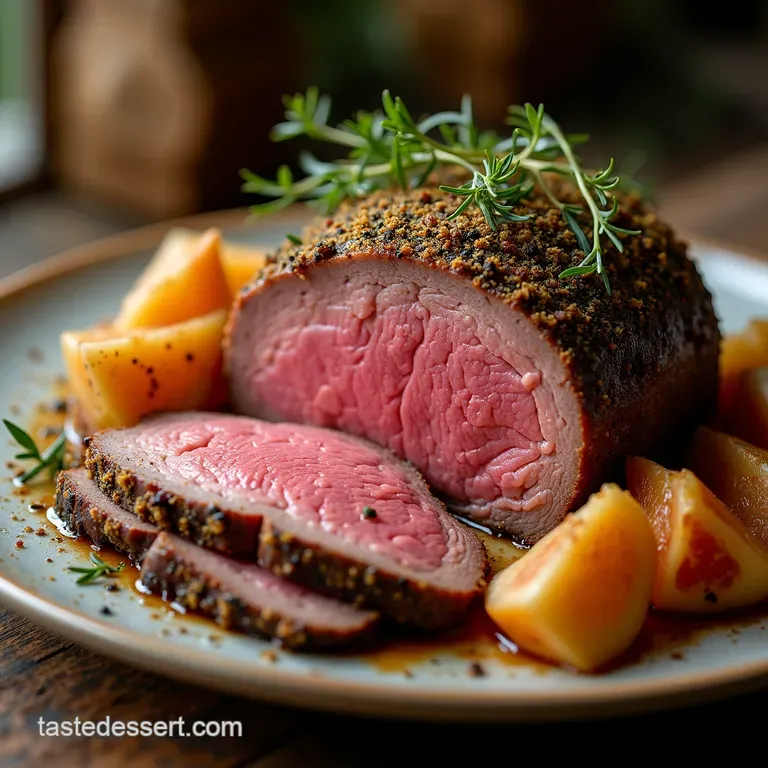 The Ultimate Holiday Showstopper Tender SlowRoasted Prime Rib with a GarlicHerb Crust