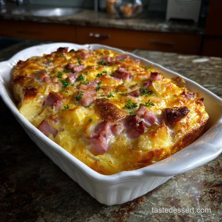 Small Batch Ham Potato Breakfast Casserole: Creamy Perfect presentation