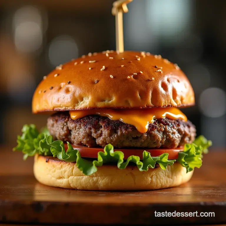 The Signature Pub Classic Smash Burger with Smoked Paprika Aioli presentation