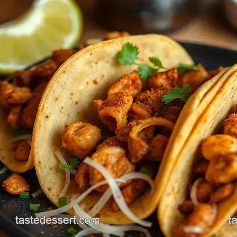 Smoky Ancho Chile Chicken Tacos