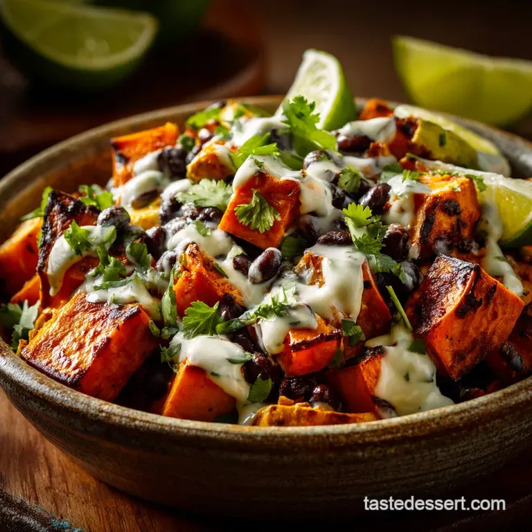 Roasted Sweet Potato Black Bean Bowls: Smoky Easy Meal Prep presentation