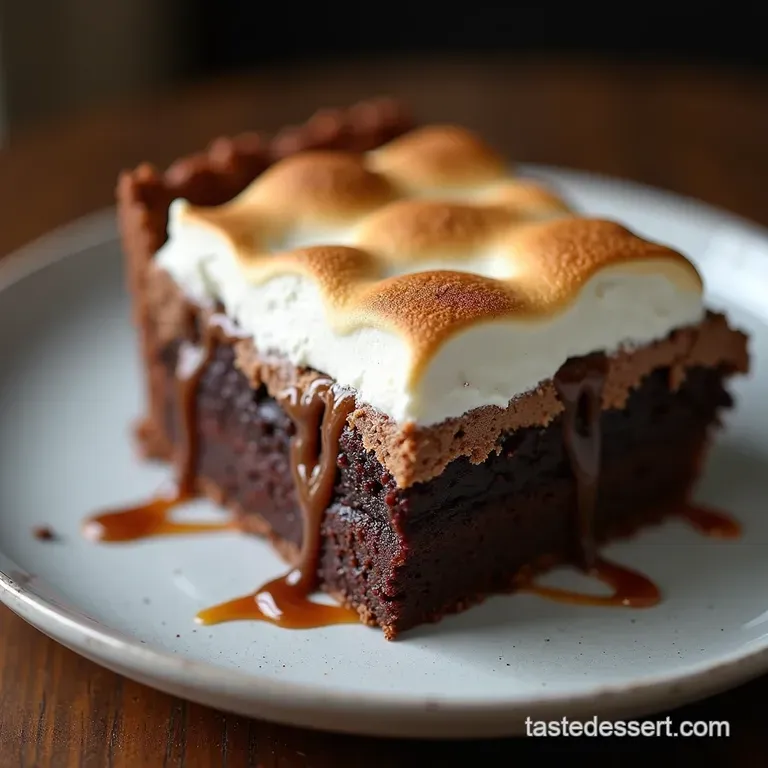The Campfire Reimagined Ultimate Smores Brownie Pie
