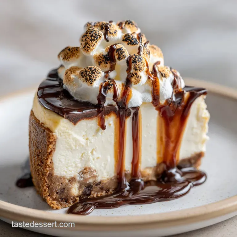Smores Cheesecake: Velvety and Smoky