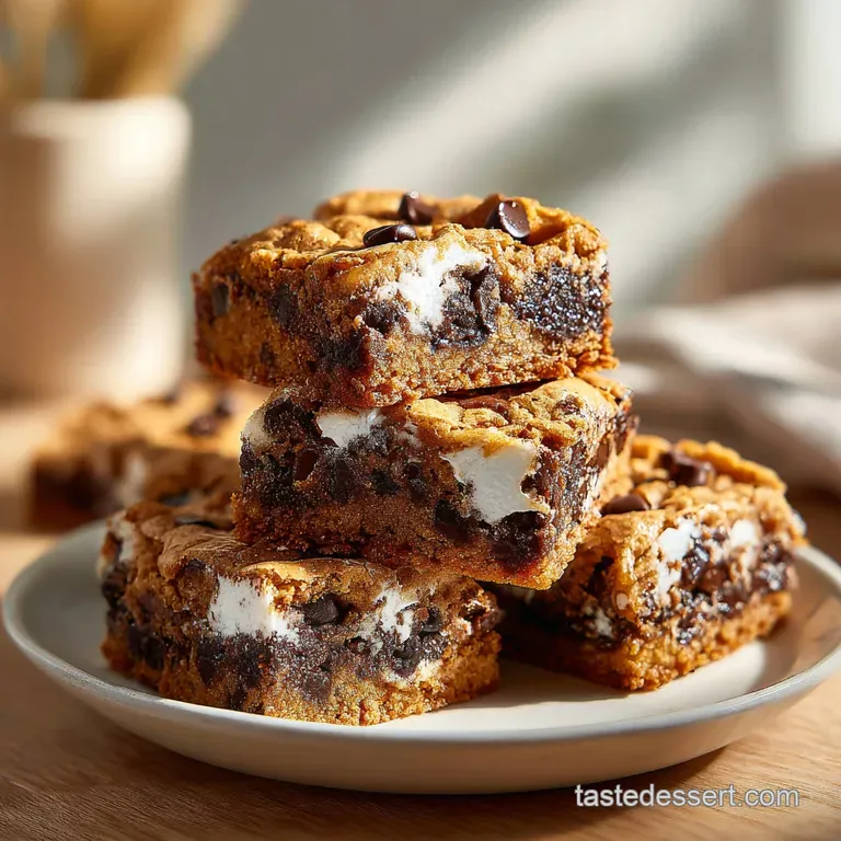 Buttery Smores Cookie Bars