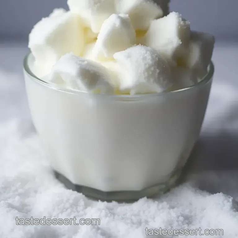 Snow Day Delight: Homemade Snow Ice Cream presentation