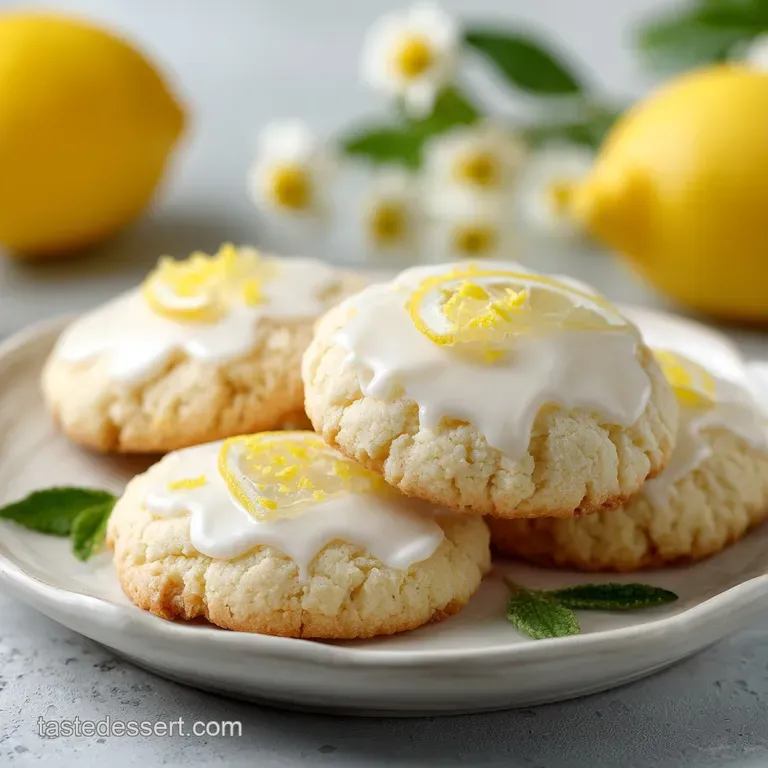 Soft Chewy Lemon Cookies: Zesty & Velvety