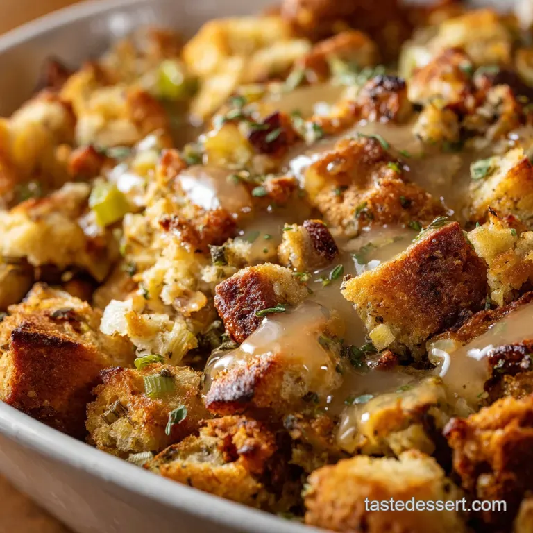 Thanksgiving Side Dishes: Sourdough Dressing with Apple Sage and Hazelnuts presentation