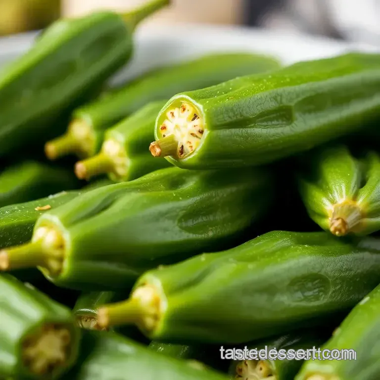 Southern Charm: Crispy & Tangy Pickled Okra presentation
