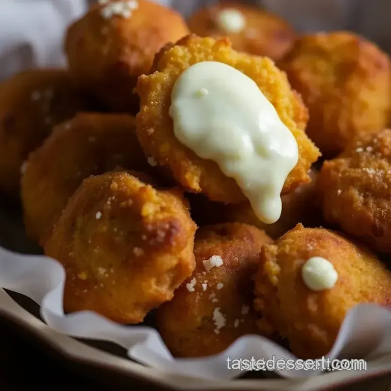 Southern-Style Hushpuppies: Golden Rustic Bites presentation