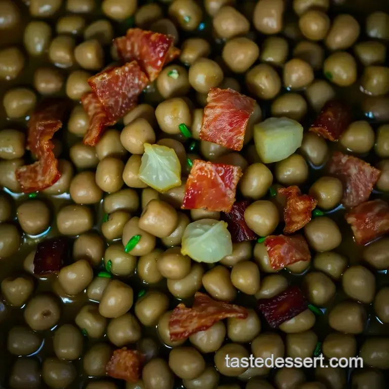 Southern-Style Purple Hull Peas with Bacon and Herbs presentation