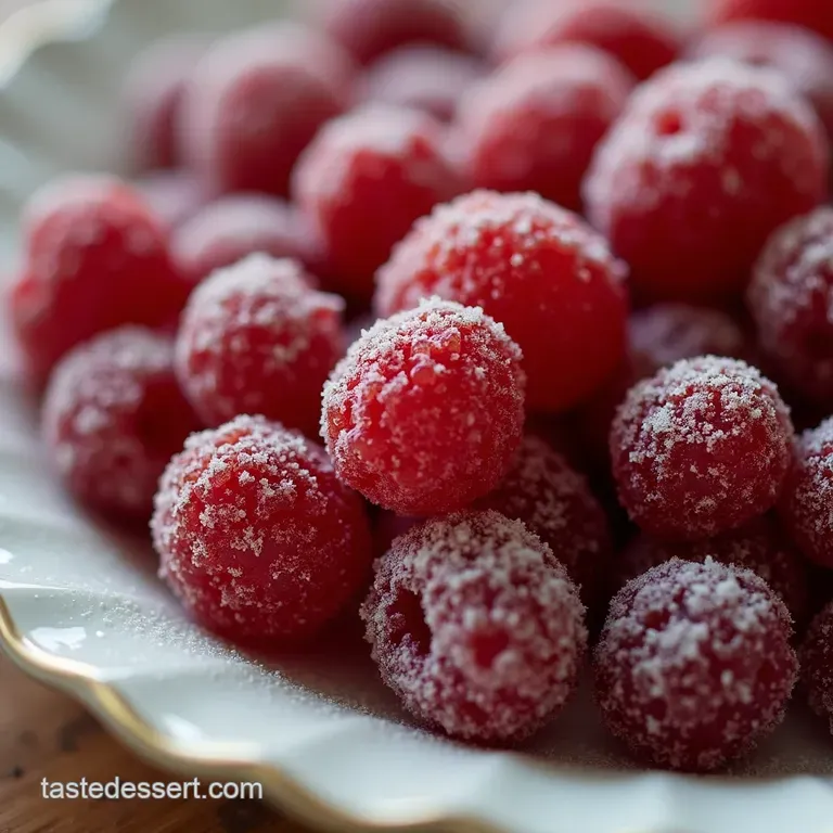 Jeweled Sparkle Perfectly Sugared Cranberries Candied Cranberries