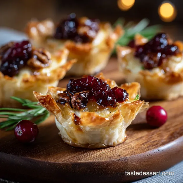 Golden Baked Brie and Cranberry Phyllo Cups A Posh and Speedy Appetizer