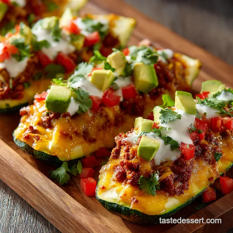 Cheesy Zucchini Taco Boats the Speedy Weeknight Supper Fiesta presentation