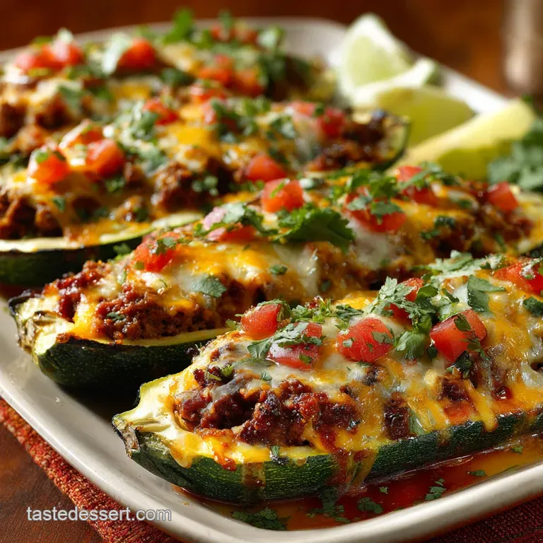 Cheesy Zucchini Taco Boats The Speedy Weeknight Supper Fiesta