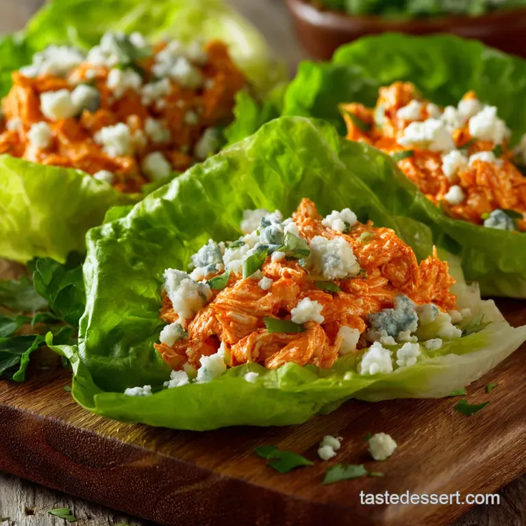 Buffalo Chicken Lettuce Wraps the 25Minute Lowcarb Dinner Recipe presentation